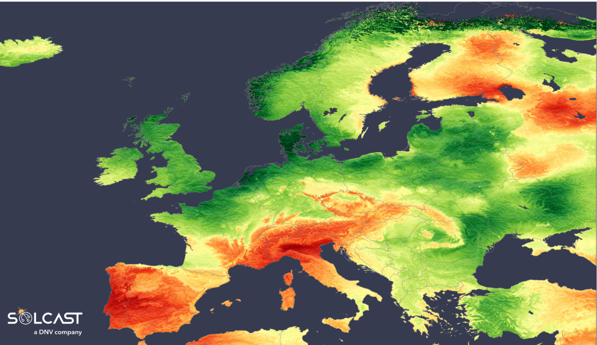Diciembre de extremos solares en Europa marcado por el desplazamiento del jet stream