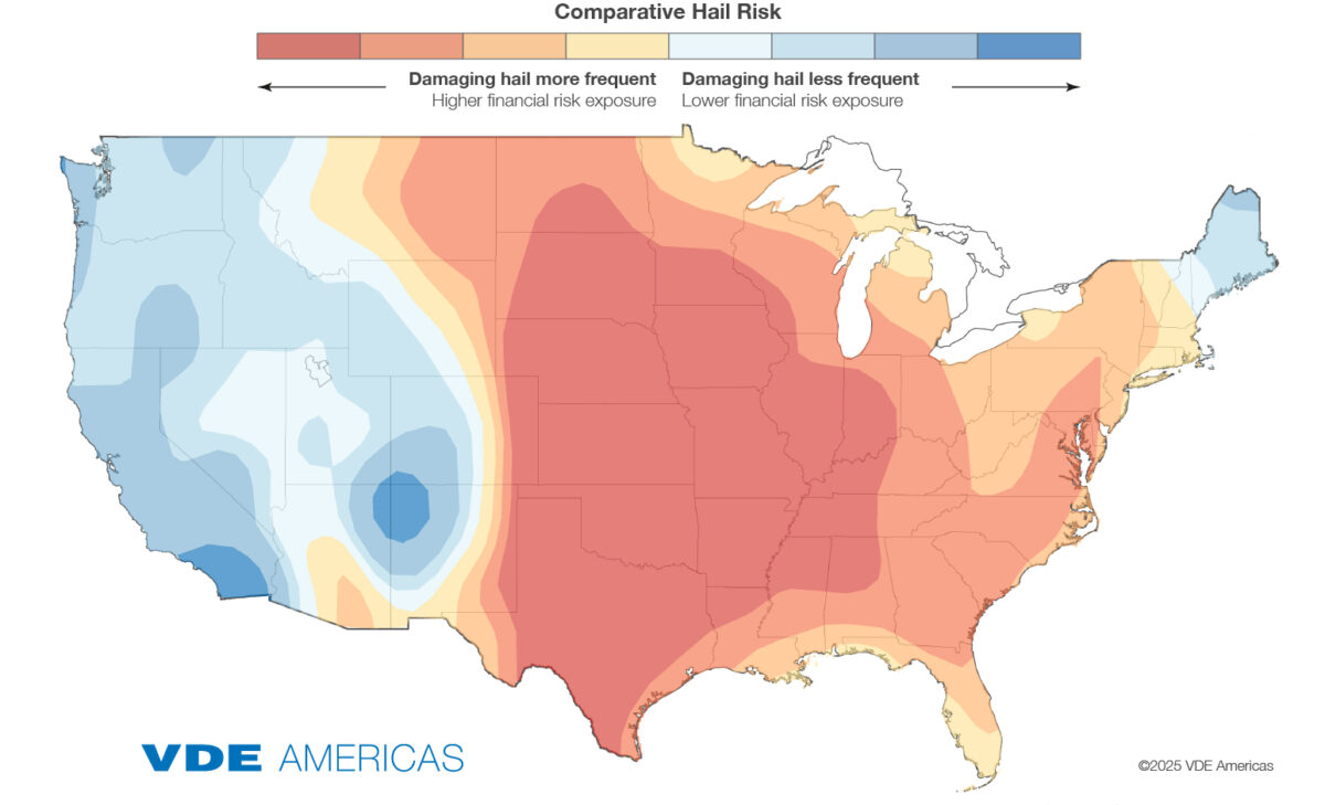 Nuevo atlas ayuda a proteger plantas solares en EE.UU. del riesgo de granizo